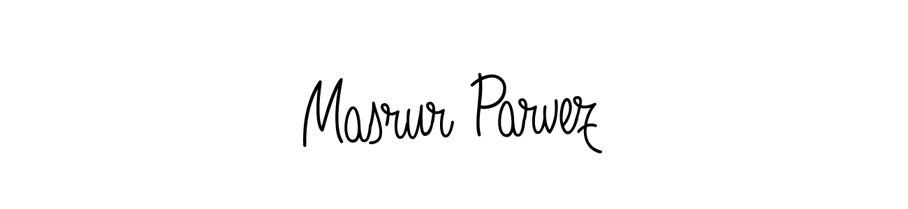 if you are searching for the best signature style for your name Masrur Parvez. so please give up your signature search. here we have designed multiple signature styles  using Angelique-Rose-font-FFP. Masrur Parvez signature style 5 images and pictures png