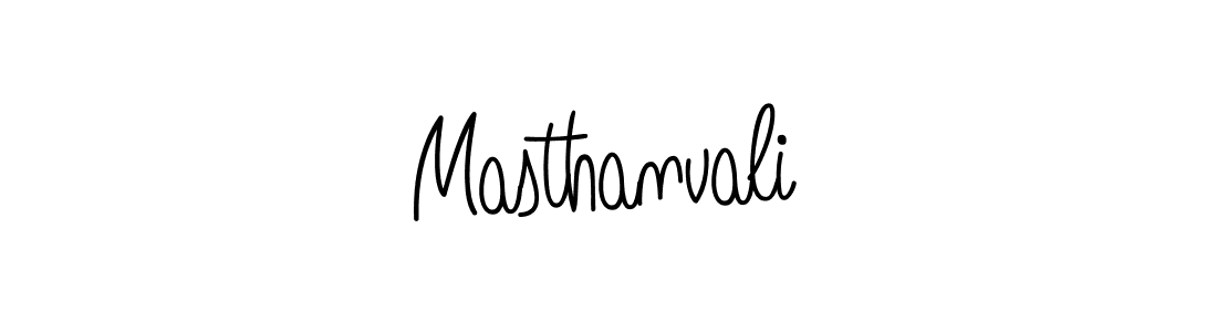 How to make Masthanvali name signature. Use Angelique-Rose-font-FFP style for creating short signs online. This is the latest handwritten sign. Masthanvali signature style 5 images and pictures png