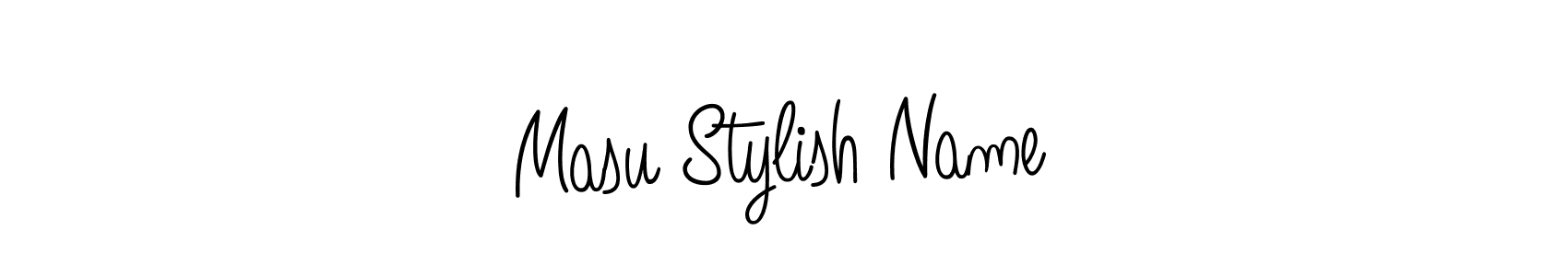 You should practise on your own different ways (Angelique-Rose-font-FFP) to write your name (Masu Stylish Name) in signature. don't let someone else do it for you. Masu Stylish Name signature style 5 images and pictures png