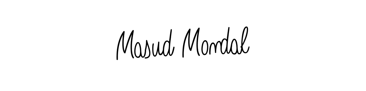 How to make Masud Mondal name signature. Use Angelique-Rose-font-FFP style for creating short signs online. This is the latest handwritten sign. Masud Mondal signature style 5 images and pictures png
