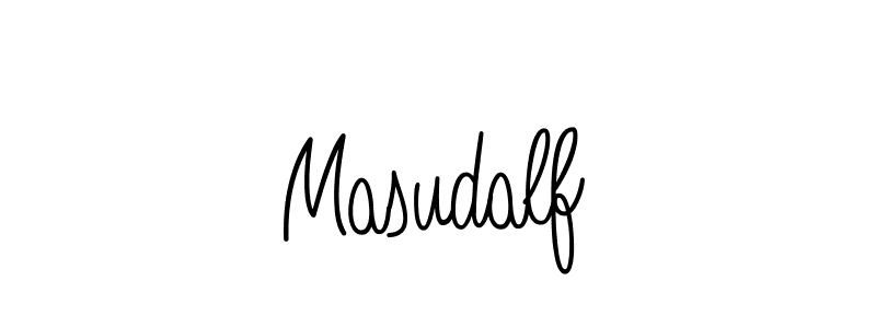 Make a beautiful signature design for name Masudalf. With this signature (Angelique-Rose-font-FFP) style, you can create a handwritten signature for free. Masudalf signature style 5 images and pictures png