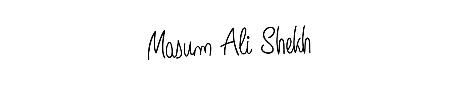 It looks lik you need a new signature style for name Masum Ali Shekh. Design unique handwritten (Angelique-Rose-font-FFP) signature with our free signature maker in just a few clicks. Masum Ali Shekh signature style 5 images and pictures png