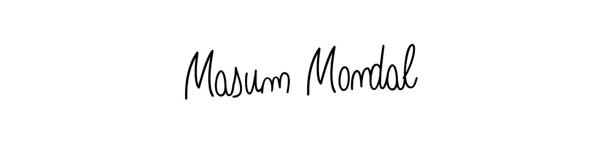 Also we have Masum Mondal name is the best signature style. Create professional handwritten signature collection using Angelique-Rose-font-FFP autograph style. Masum Mondal signature style 5 images and pictures png