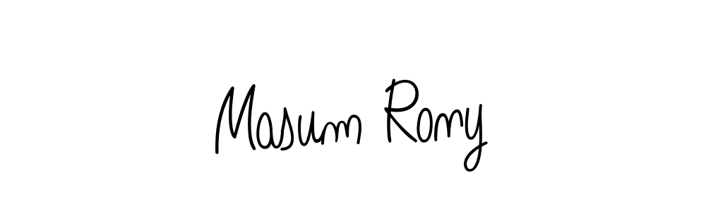 How to make Masum Rony signature? Angelique-Rose-font-FFP is a professional autograph style. Create handwritten signature for Masum Rony name. Masum Rony signature style 5 images and pictures png