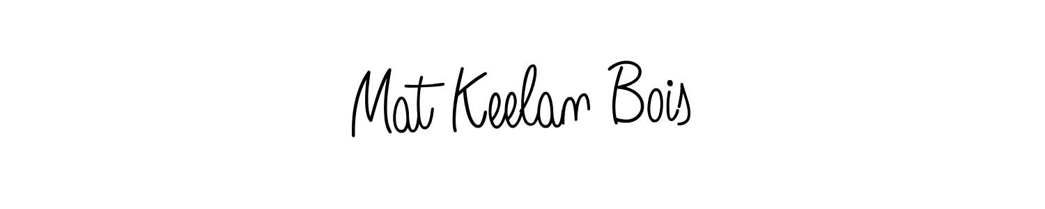 How to make Mat Keelan Bois name signature. Use Angelique-Rose-font-FFP style for creating short signs online. This is the latest handwritten sign. Mat Keelan Bois signature style 5 images and pictures png