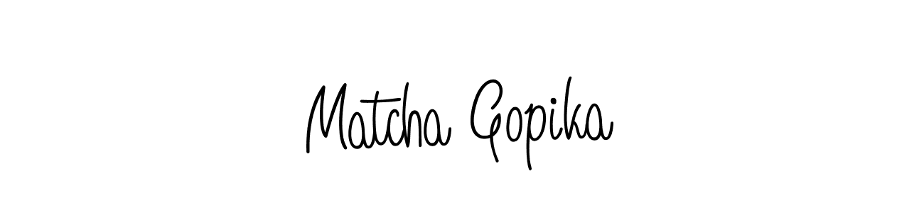 Here are the top 10 professional signature styles for the name Matcha Gopika. These are the best autograph styles you can use for your name. Matcha Gopika signature style 5 images and pictures png