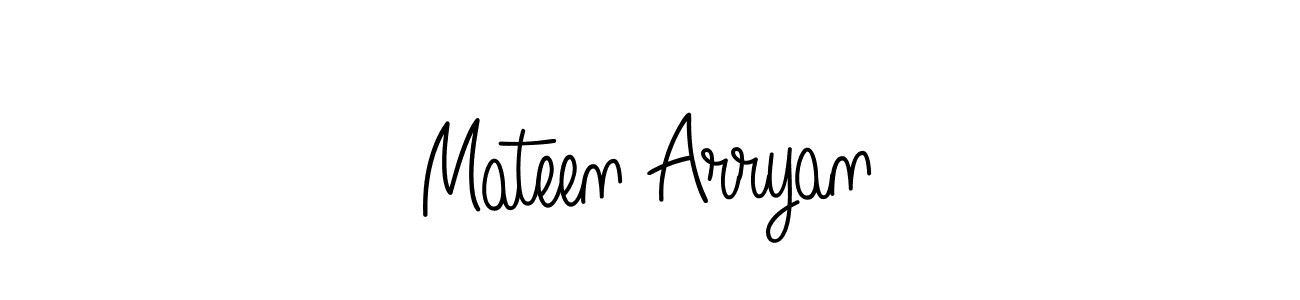 if you are searching for the best signature style for your name Mateen Arryan. so please give up your signature search. here we have designed multiple signature styles  using Angelique-Rose-font-FFP. Mateen Arryan signature style 5 images and pictures png