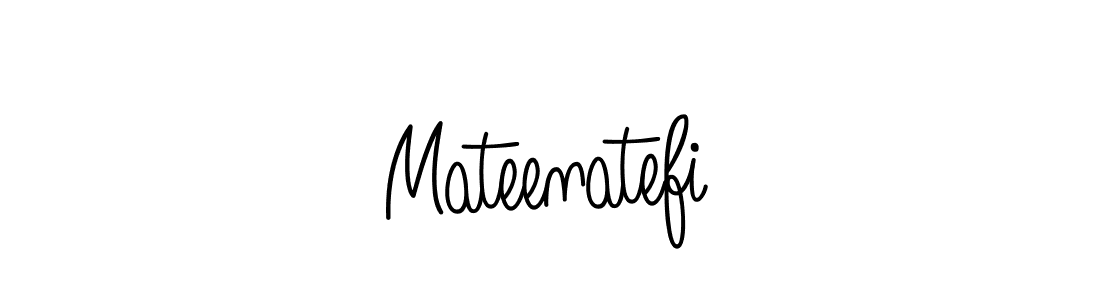 Mateenatefi stylish signature style. Best Handwritten Sign (Angelique-Rose-font-FFP) for my name. Handwritten Signature Collection Ideas for my name Mateenatefi. Mateenatefi signature style 5 images and pictures png