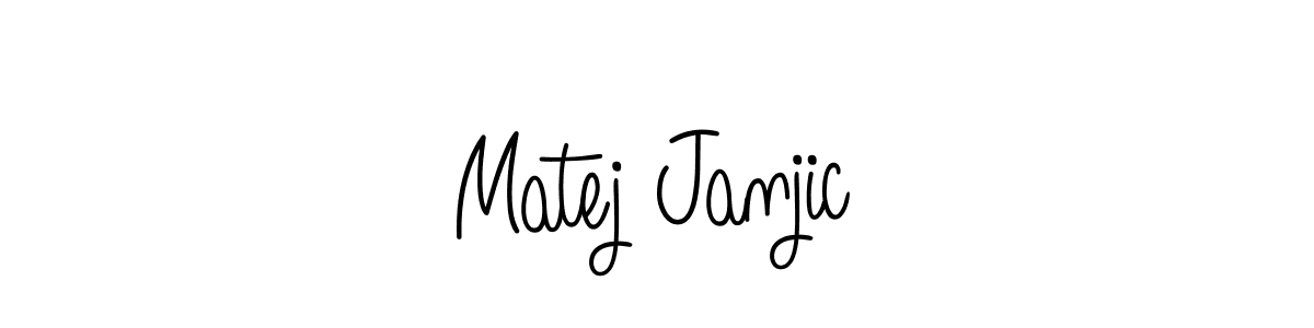 Create a beautiful signature design for name Matej Janjic. With this signature (Angelique-Rose-font-FFP) fonts, you can make a handwritten signature for free. Matej Janjic signature style 5 images and pictures png