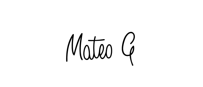 How to Draw Mateo G signature style? Angelique-Rose-font-FFP is a latest design signature styles for name Mateo G. Mateo G signature style 5 images and pictures png