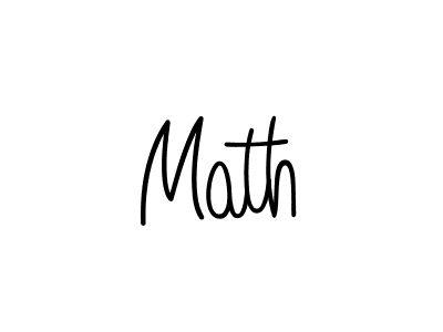 Use a signature maker to create a handwritten signature online. With this signature software, you can design (Angelique-Rose-font-FFP) your own signature for name Math. Math signature style 5 images and pictures png