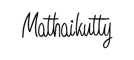 Create a personalized artistic stamp with Mathaikutty in Angelique-Rose-font-FFP font. Perfect for visual artists, designers, and influencers. Mathaikutty signature style 5 images and pictures png
