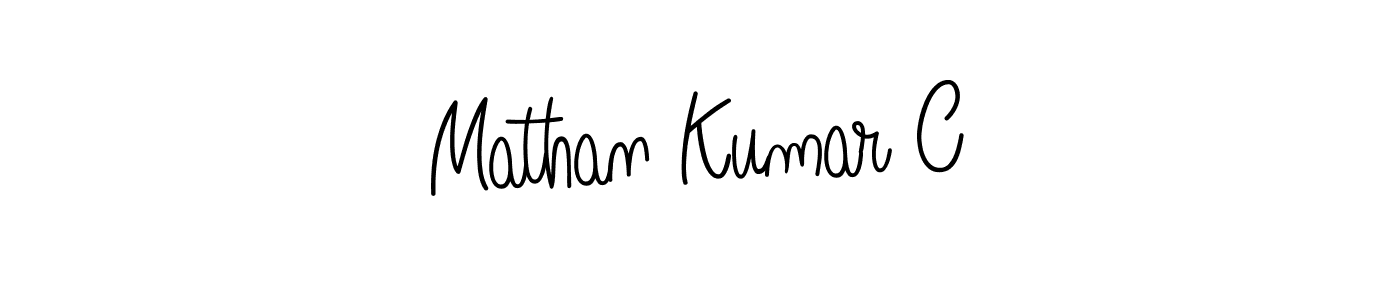 Best and Professional Signature Style for Mathan Kumar C. Angelique-Rose-font-FFP Best Signature Style Collection. Mathan Kumar C signature style 5 images and pictures png