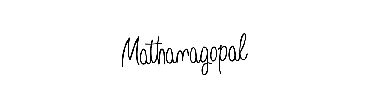 How to make Mathanagopal signature? Angelique-Rose-font-FFP is a professional autograph style. Create handwritten signature for Mathanagopal name. Mathanagopal signature style 5 images and pictures png