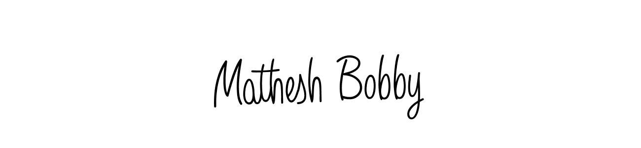 You can use this online signature creator to create a handwritten signature for the name Mathesh Bobby. This is the best online autograph maker. Mathesh Bobby signature style 5 images and pictures png