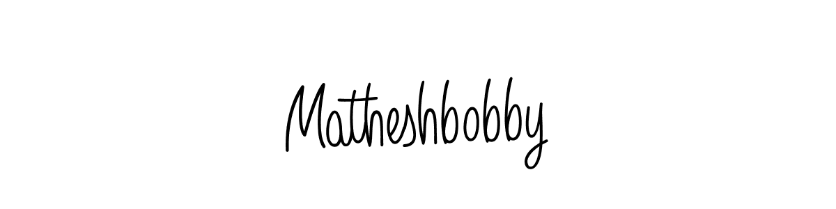Also we have Matheshbobby name is the best signature style. Create professional handwritten signature collection using Angelique-Rose-font-FFP autograph style. Matheshbobby signature style 5 images and pictures png