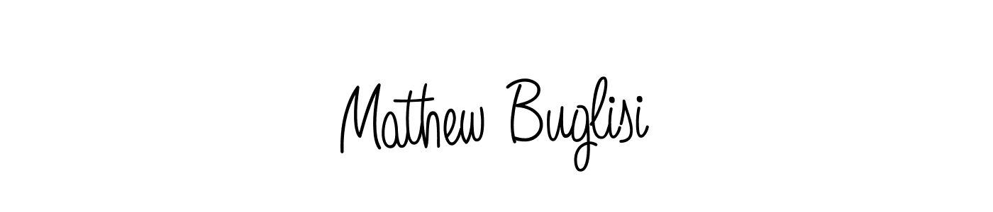 You should practise on your own different ways (Angelique-Rose-font-FFP) to write your name (Mathew Buglisi) in signature. don't let someone else do it for you. Mathew Buglisi signature style 5 images and pictures png