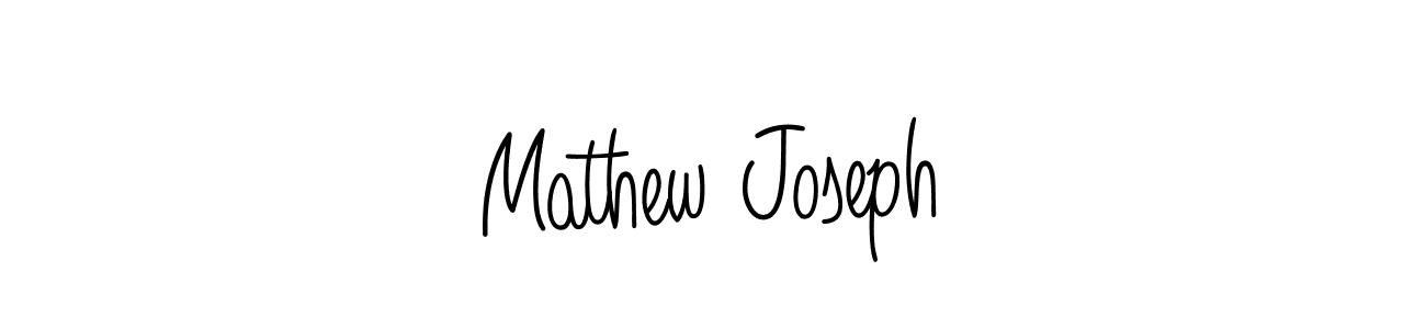 Create a beautiful signature design for name Mathew Joseph. With this signature (Angelique-Rose-font-FFP) fonts, you can make a handwritten signature for free. Mathew Joseph signature style 5 images and pictures png