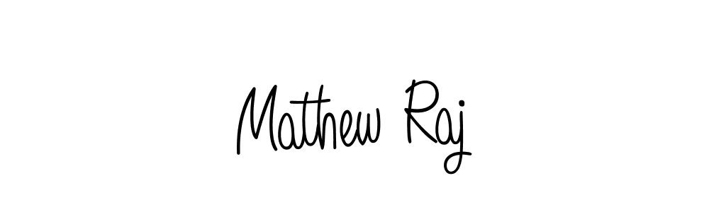How to make Mathew Raj name signature. Use Angelique-Rose-font-FFP style for creating short signs online. This is the latest handwritten sign. Mathew Raj signature style 5 images and pictures png