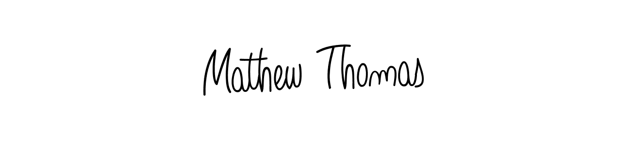 Mathew Thomas stylish signature style. Best Handwritten Sign (Angelique-Rose-font-FFP) for my name. Handwritten Signature Collection Ideas for my name Mathew Thomas. Mathew Thomas signature style 5 images and pictures png