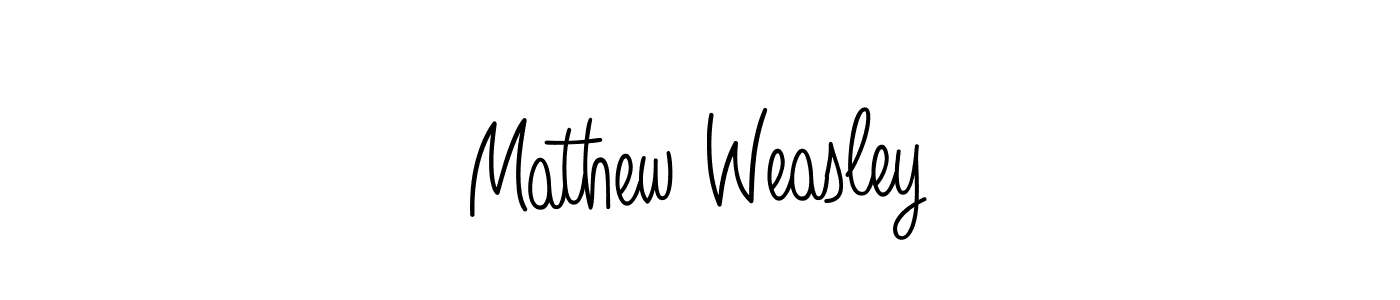 The best way (Angelique-Rose-font-FFP) to make a short signature is to pick only two or three words in your name. The name Mathew Weasley include a total of six letters. For converting this name. Mathew Weasley signature style 5 images and pictures png