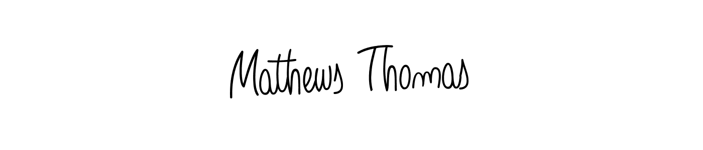 Mathews Thomas stylish signature style. Best Handwritten Sign (Angelique-Rose-font-FFP) for my name. Handwritten Signature Collection Ideas for my name Mathews Thomas. Mathews Thomas signature style 5 images and pictures png