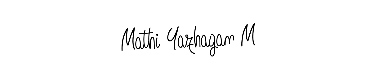 It looks lik you need a new signature style for name Mathi Yazhagan M. Design unique handwritten (Angelique-Rose-font-FFP) signature with our free signature maker in just a few clicks. Mathi Yazhagan M signature style 5 images and pictures png