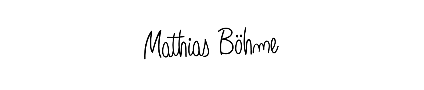 The best way (Angelique-Rose-font-FFP) to make a short signature is to pick only two or three words in your name. The name Mathias Böhme include a total of six letters. For converting this name. Mathias Böhme signature style 5 images and pictures png