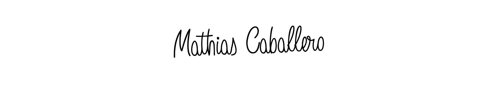 Design your own signature with our free online signature maker. With this signature software, you can create a handwritten (Angelique-Rose-font-FFP) signature for name Mathias Caballero. Mathias Caballero signature style 5 images and pictures png