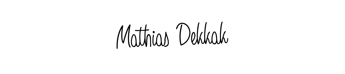 Here are the top 10 professional signature styles for the name Mathias Dekkak. These are the best autograph styles you can use for your name. Mathias Dekkak signature style 5 images and pictures png