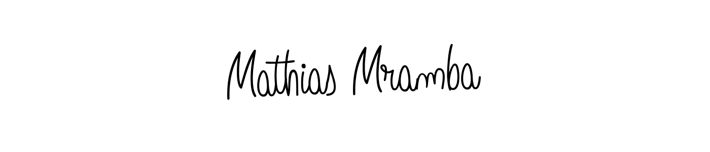Mathias Mramba stylish signature style. Best Handwritten Sign (Angelique-Rose-font-FFP) for my name. Handwritten Signature Collection Ideas for my name Mathias Mramba. Mathias Mramba signature style 5 images and pictures png