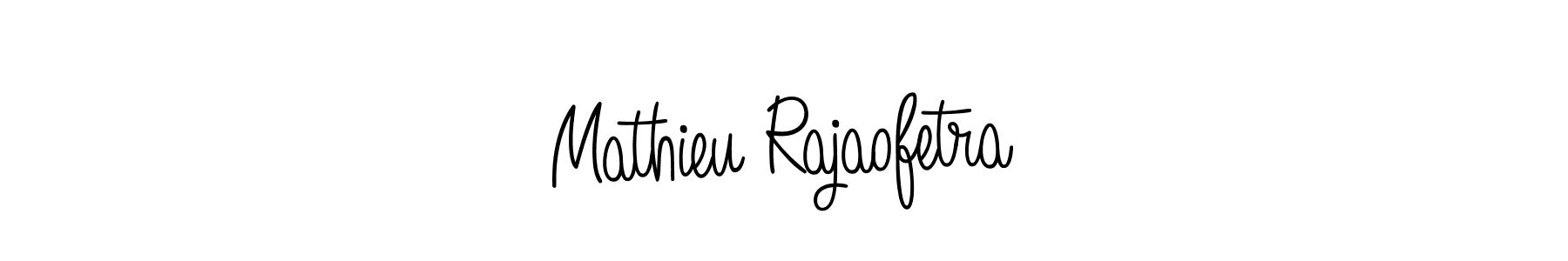 Create a beautiful signature design for name Mathieu Rajaofetra. With this signature (Angelique-Rose-font-FFP) fonts, you can make a handwritten signature for free. Mathieu Rajaofetra signature style 5 images and pictures png