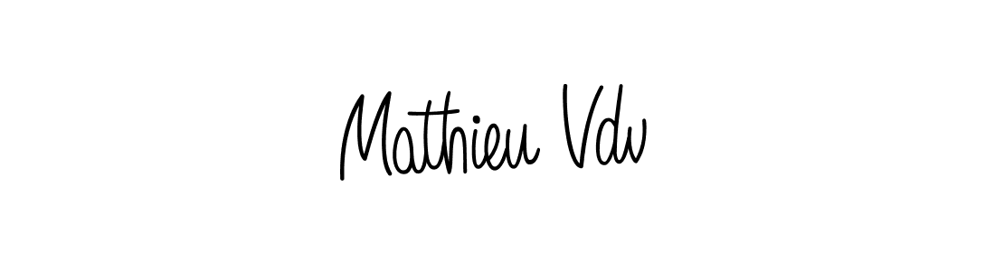 How to Draw Mathieu Vdv signature style? Angelique-Rose-font-FFP is a latest design signature styles for name Mathieu Vdv. Mathieu Vdv signature style 5 images and pictures png