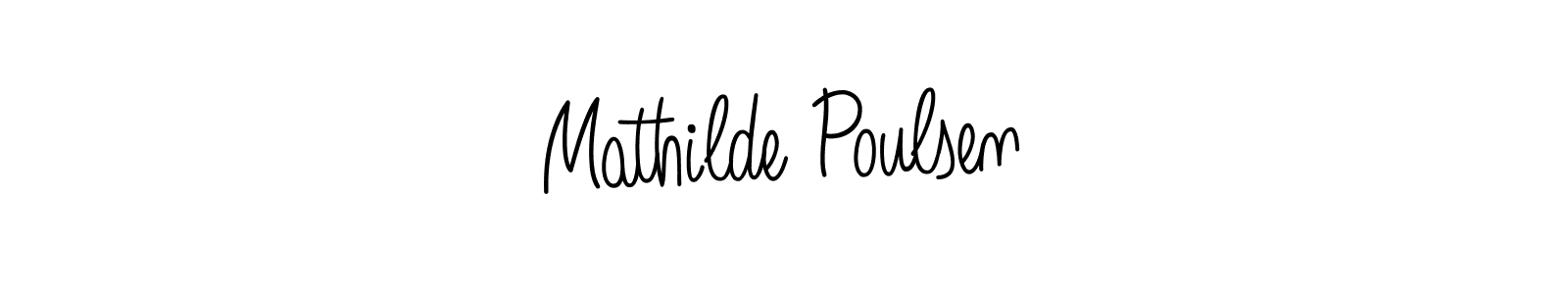 You can use this online signature creator to create a handwritten signature for the name Mathilde Poulsen. This is the best online autograph maker. Mathilde Poulsen signature style 5 images and pictures png