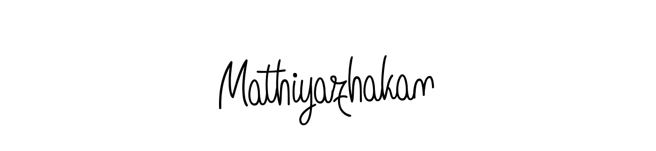 Make a beautiful signature design for name Mathiyazhakan. With this signature (Angelique-Rose-font-FFP) style, you can create a handwritten signature for free. Mathiyazhakan signature style 5 images and pictures png