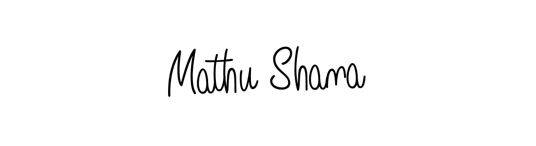 How to make Mathu Shana name signature. Use Angelique-Rose-font-FFP style for creating short signs online. This is the latest handwritten sign. Mathu Shana signature style 5 images and pictures png