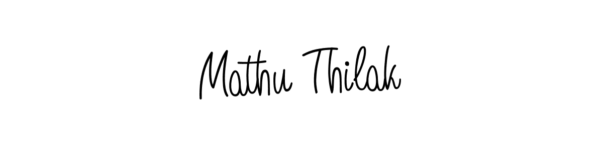 Create a beautiful signature design for name Mathu Thilak. With this signature (Angelique-Rose-font-FFP) fonts, you can make a handwritten signature for free. Mathu Thilak signature style 5 images and pictures png