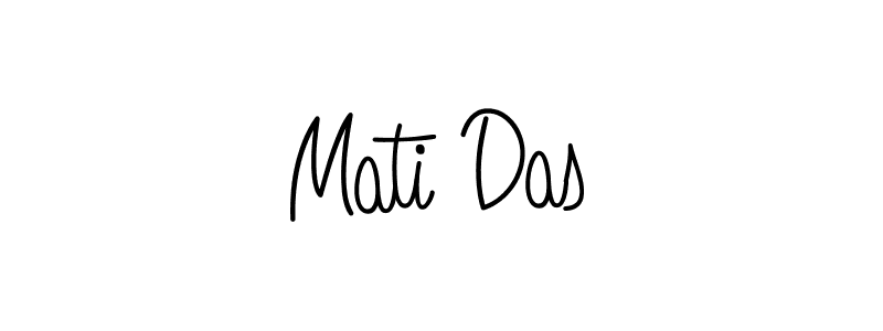Create a beautiful signature design for name Mati Das. With this signature (Angelique-Rose-font-FFP) fonts, you can make a handwritten signature for free. Mati Das signature style 5 images and pictures png