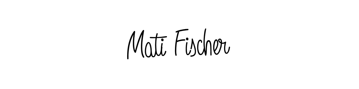 Make a beautiful signature design for name Mati Fischer. With this signature (Angelique-Rose-font-FFP) style, you can create a handwritten signature for free. Mati Fischer signature style 5 images and pictures png