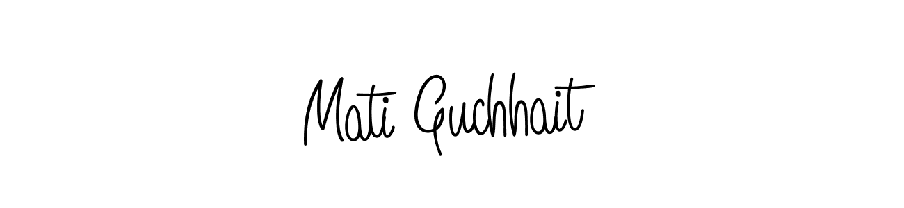 Make a short Mati Guchhait signature style. Manage your documents anywhere anytime using Angelique-Rose-font-FFP. Create and add eSignatures, submit forms, share and send files easily. Mati Guchhait signature style 5 images and pictures png