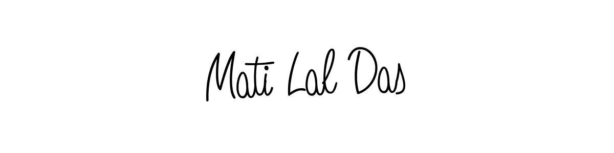 Design your own signature with our free online signature maker. With this signature software, you can create a handwritten (Angelique-Rose-font-FFP) signature for name Mati Lal Das. Mati Lal Das signature style 5 images and pictures png