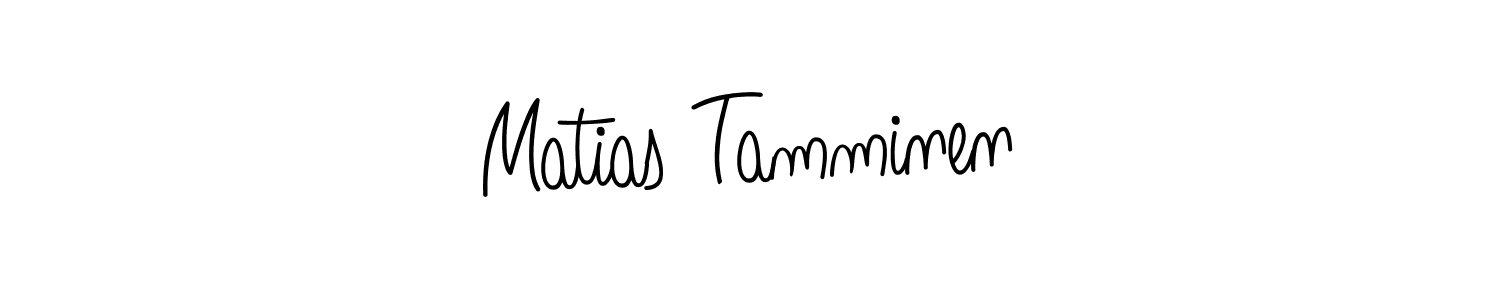 How to make Matias Tamminen name signature. Use Angelique-Rose-font-FFP style for creating short signs online. This is the latest handwritten sign. Matias Tamminen signature style 5 images and pictures png