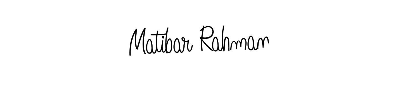 Design your own signature with our free online signature maker. With this signature software, you can create a handwritten (Angelique-Rose-font-FFP) signature for name Matibar Rahman. Matibar Rahman signature style 5 images and pictures png