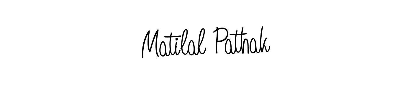 Create a beautiful signature design for name Matilal Pathak. With this signature (Angelique-Rose-font-FFP) fonts, you can make a handwritten signature for free. Matilal Pathak signature style 5 images and pictures png