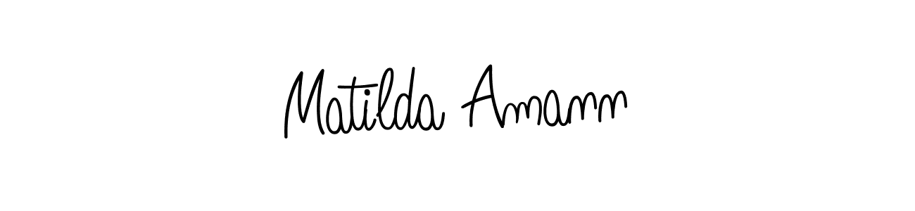 You can use this online signature creator to create a handwritten signature for the name Matilda Amann. This is the best online autograph maker. Matilda Amann signature style 5 images and pictures png