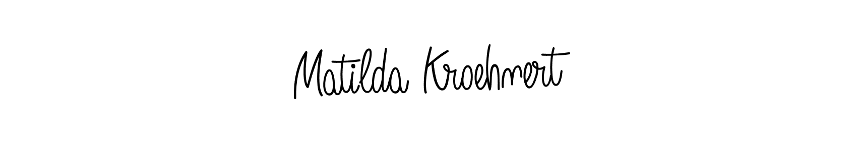 How to make Matilda Kroehnert name signature. Use Angelique-Rose-font-FFP style for creating short signs online. This is the latest handwritten sign. Matilda Kroehnert signature style 5 images and pictures png