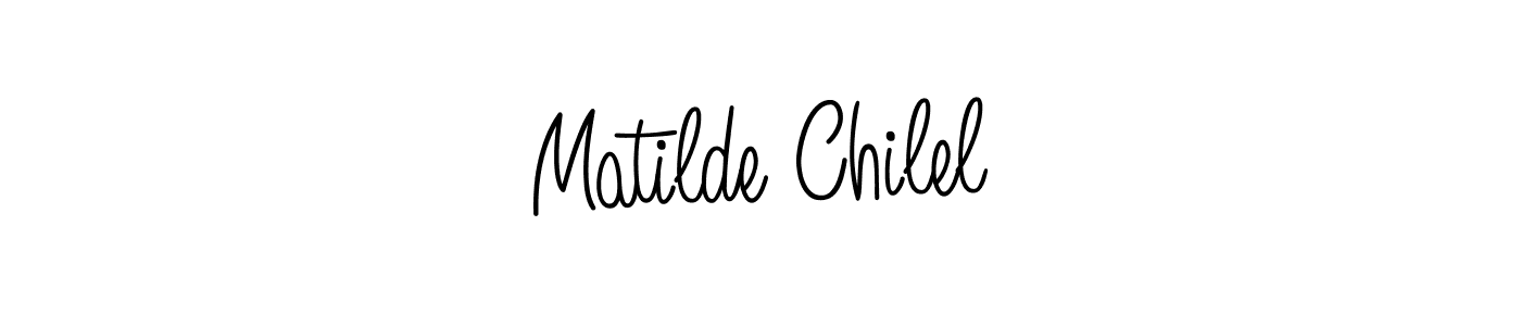 You can use this online signature creator to create a handwritten signature for the name Matilde Chilel. This is the best online autograph maker. Matilde Chilel signature style 5 images and pictures png
