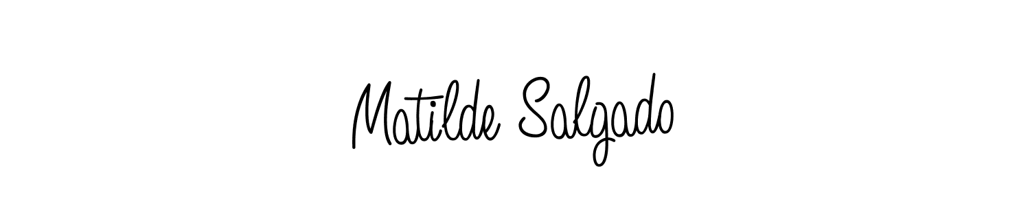 Create a beautiful signature design for name Matilde Salgado. With this signature (Angelique-Rose-font-FFP) fonts, you can make a handwritten signature for free. Matilde Salgado signature style 5 images and pictures png