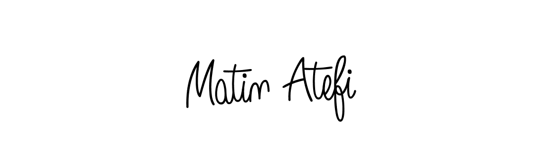 Matin Atefi stylish signature style. Best Handwritten Sign (Angelique-Rose-font-FFP) for my name. Handwritten Signature Collection Ideas for my name Matin Atefi. Matin Atefi signature style 5 images and pictures png
