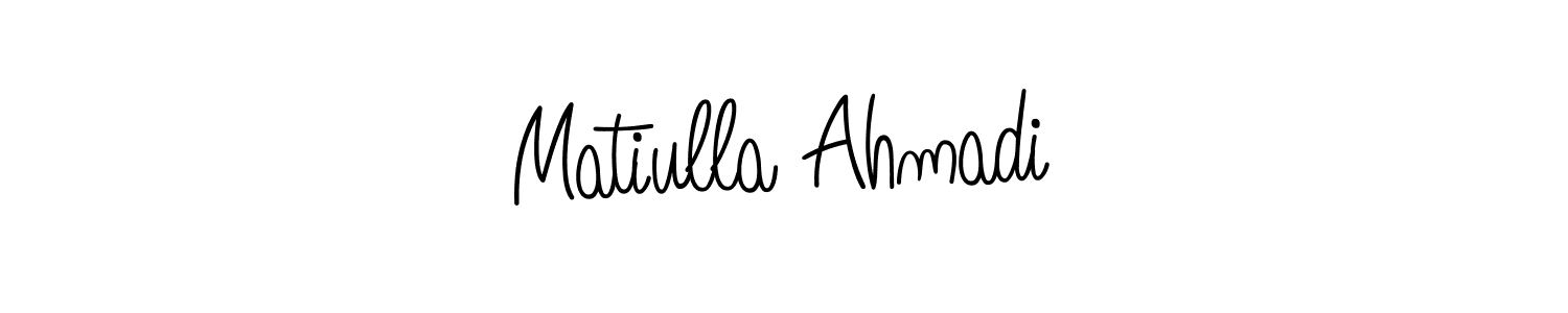 How to make Matiulla Ahmadi name signature. Use Angelique-Rose-font-FFP style for creating short signs online. This is the latest handwritten sign. Matiulla Ahmadi signature style 5 images and pictures png